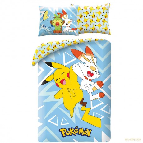 Pokemon Pościel, rozmiar 140x200cm+70x90cm 100% poliester mikrofibra