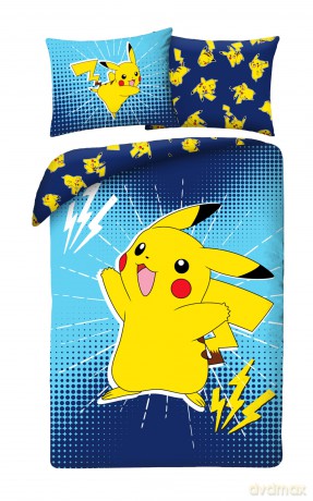 Pokemon Pościel, rozmiar 140x200cm+70x90cm 100% polyester microfiber