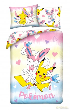 Pokemon Pościel, rozmiar 140x200cm+70x90cm 100% polyester microfiber