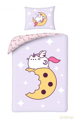 Pusheen Pościel, 140x200cm + 70x90cm 100% polyester microfiber
