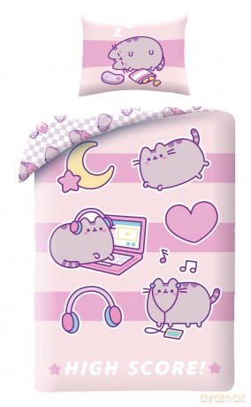 Pusheen Pościel, 140x200cm + 70x90cm 100% polyester mikrofibra