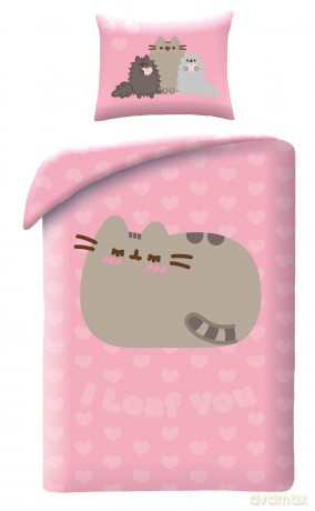 Pusheen Pościel, 140x200cm + 70x90cm 100% polyester mikrofibra