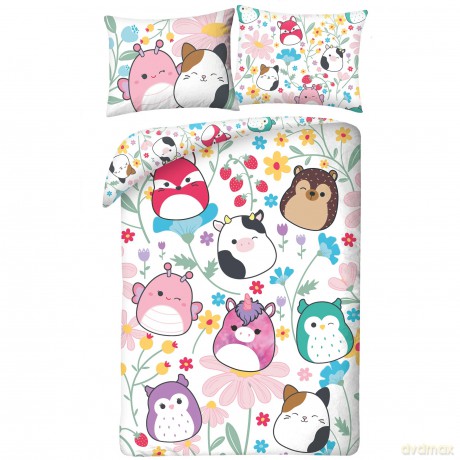 Squishmello Pościel, 140x200cm + 70x90cm 100% poliester mikrofibra