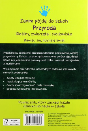 Zanim pójdę do szkoły - przyroda [KSIĄŻKA]