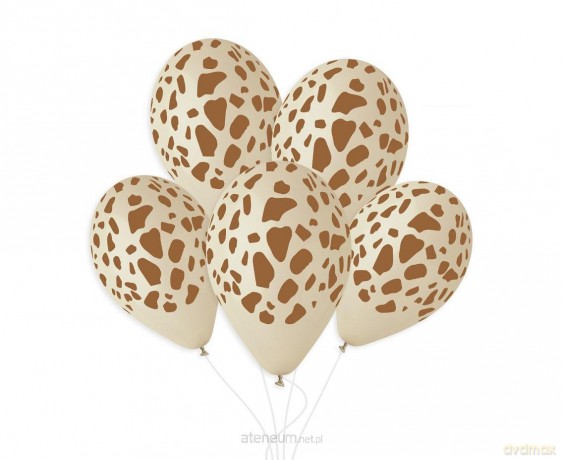 Balony żyrafa latte 33cm 50szt