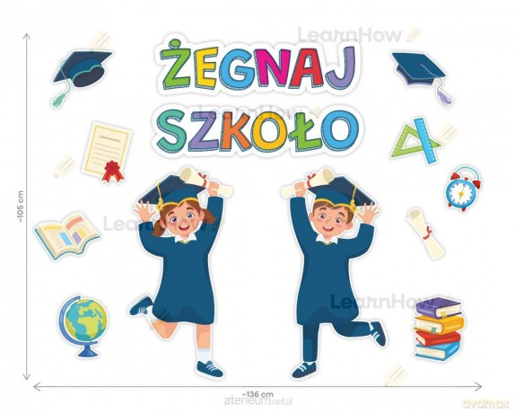 Dekoracja klasowa - Dzieci w biretach 10el