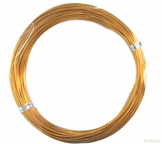 Drucik aluminiowy złoty 1,2mm 5m