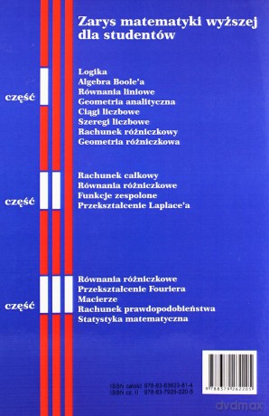 Zarys matematyki wyższej dla studentów [KSIĄŻKA]