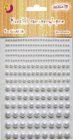 Dżety kryształki samoprzylepne perłowe 3,6,8,10mm