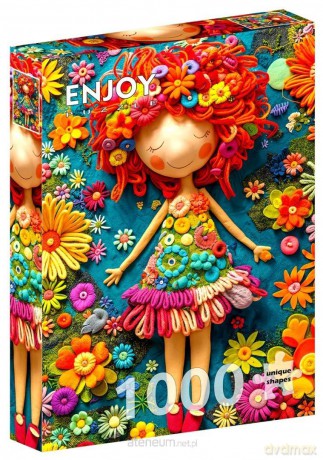 ENJOY 1000 el. Kolorowa lalka [PUZZLE]