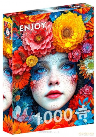 ENJOY 1000 el. Kwiatowy makijaż [PUZZLE]