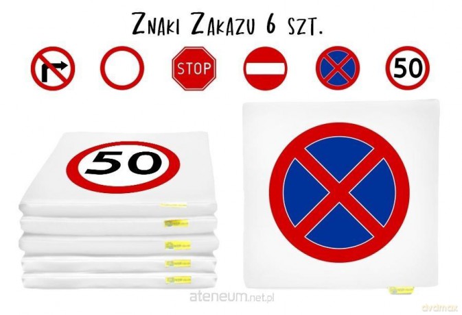 Poduszki Znaki Drogowe 3cm 6szt