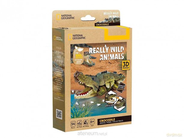 Puzzle 3D National Geographic Krokodyl 54el [PUZZLE]