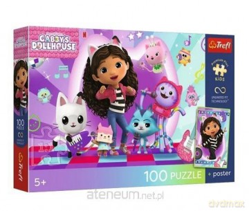 TREFL 100 el. Koci Domek Gabi + plakat [PUZZLE]