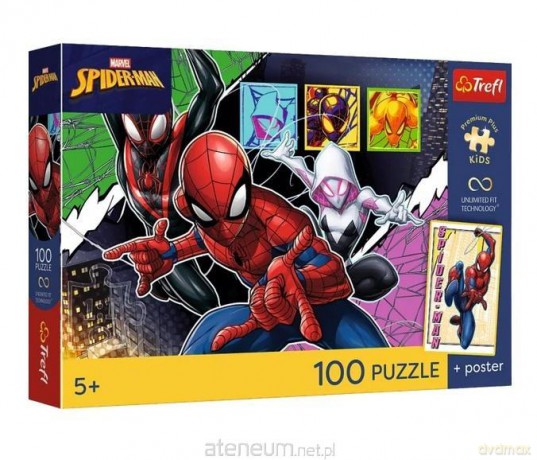 TREFL 100 el. Marvel Bohaterski pająk + platat [PUZZLE]