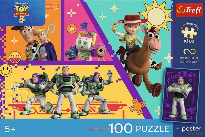 TREFL 100 el. Toy Story 5 + plakat [PUZZLE]
