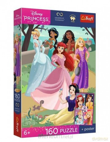 TREFL 160 el. Disney Czarujące przyjęcie+plakat [PUZZLE]