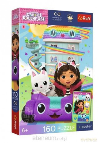 TREFL 160 el. Koci Domek Gabi + plakat [PUZZLE]