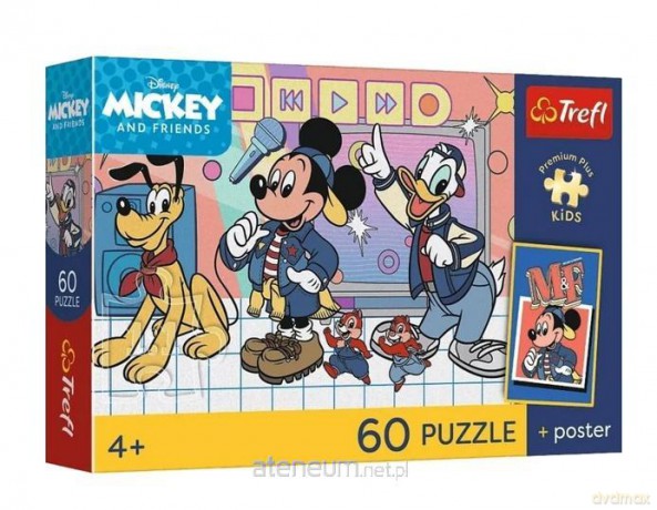 TREFL 60 el. Disney Mysia ekipa + plakat [PUZZLE]