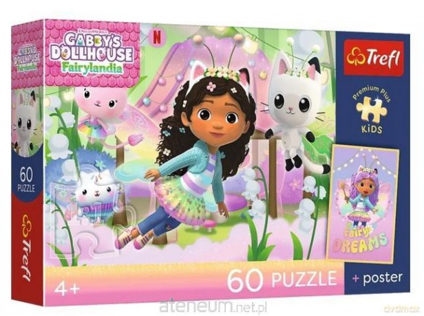 TREFL 60 el. Koci Domek Gabi + plakat [PUZZLE]