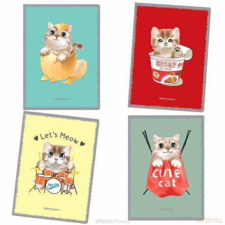 Zeszyt A4/32k linia PP Koty (4szt)