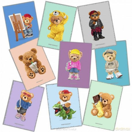 Zeszyt A5/32k kratka PP Teddies (9szt)