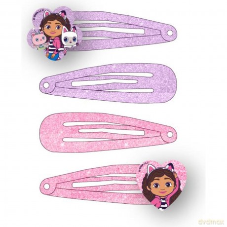 Cerda Beauty: Gabby's Dollhouse - Hair Clips (4pcs) (2500003451)