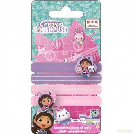 Cerda Beauty: Gabby's Dollhouse - Hair Tie (4pcs) (2500003449)
