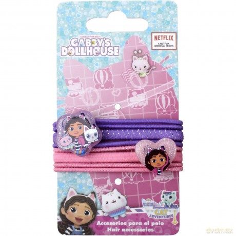 Cerda Beauty: Gabby's Dollhouse - Hair Tie (8pcs) (2500003450)