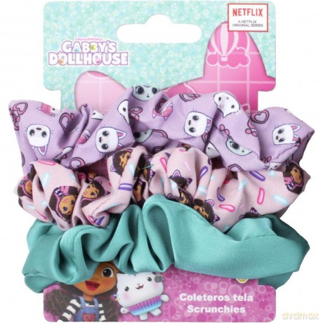 Cerda Beauty: Gabby's Dollhouse - Scrunchies (3pcs) (2500003454)