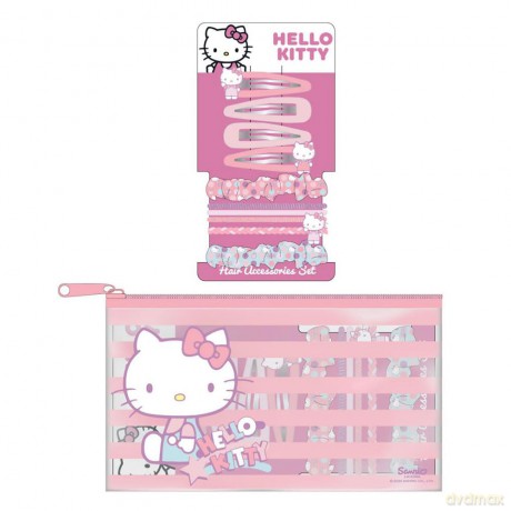 Cerda Beauty: Hello Kitty - Hair Accessories Set with Pouch (2500003297)