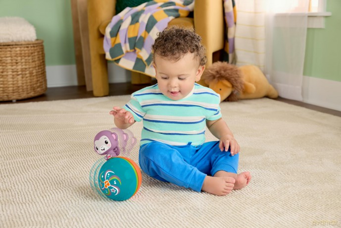 Fisher Price: Crawling Musical Purple Monkey (JLB95) [FIGURKA]