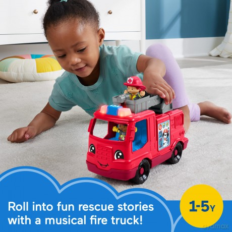 Fisher Price: Little People - Fire Truck Vehicle with Figures (HYR88) [FIGURKA]