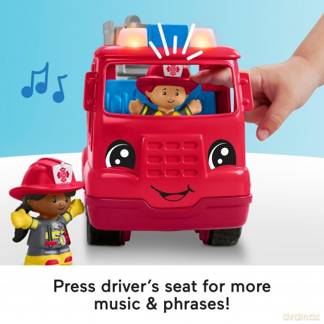 Fisher Price: Little People - Fire Truck Vehicle with Figures (HYR88) [FIGURKA]