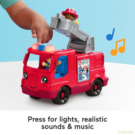 Fisher Price: Little People - Fire Truck Vehicle with Figures (HYR88) [FIGURKA]