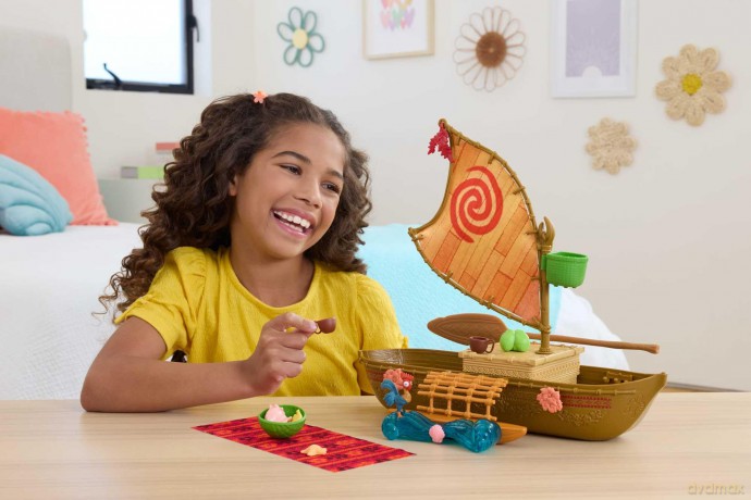 Mattel Disney Dolls: Disney Vaiana Fashion Dolls - Disney Vaiana Vaiana's Boat (JLN22)