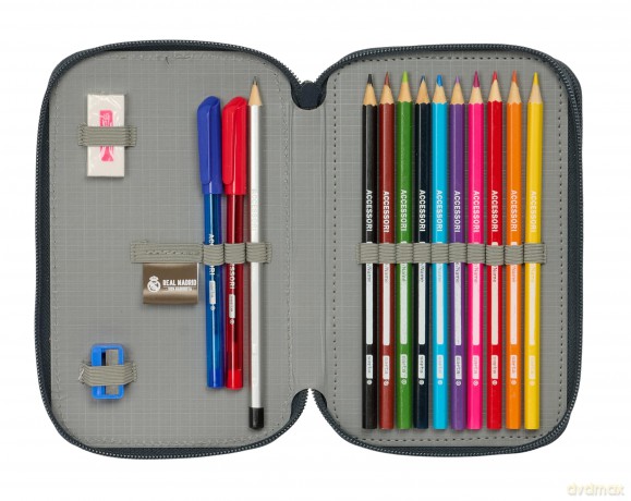 Safta: Real Madrid 25/26 Home Kit - Double Filled Pencil Case (29pcs) (412554854)