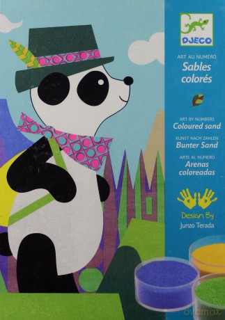 Zestaw artystyczny - Obrazki z piasku Panda