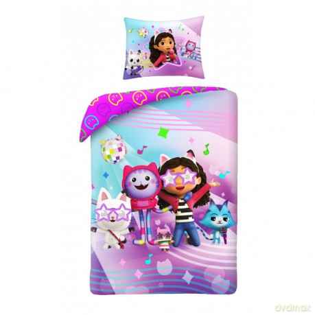 Gabbys Dollhouse Pościel, 160x200cm+70x80cm