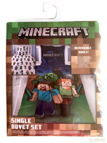 Minecraft Pościel, 160x200cm + 70x80cm
