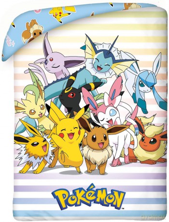 Pokemon Pościel, rozmiar 135x200cm+80x80cm 100% poliester mikrofibra