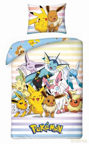 Pokemon Pościel, rozmiar 160x200cm+70x80cm
