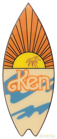 Barbie Bottle Opener Ken Surfboard Magnetic