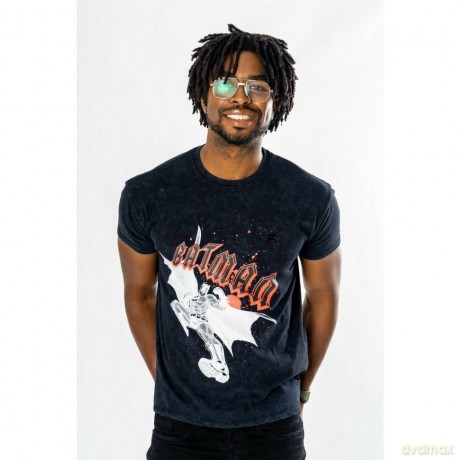 Batman T-Shirt Rock Acid Wash Size XL