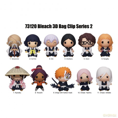 Bleach 3D PVC Bag Clips Series 2
