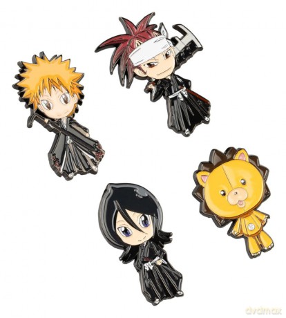 Bleach Pin Badges Set of 4