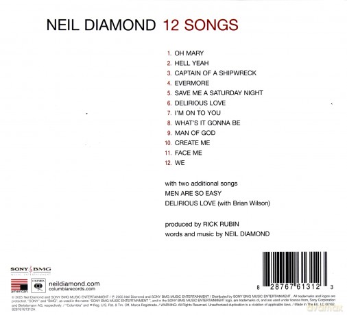 Neil Diamond: 12 Songs (Digipack) [CD]