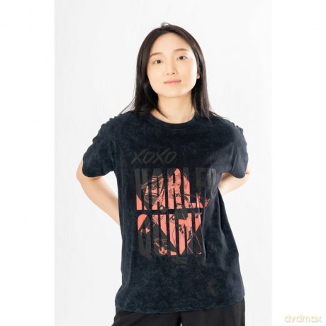 DC Comics T-Shirt Harley Quinn Acid Wash Xoxo Size M