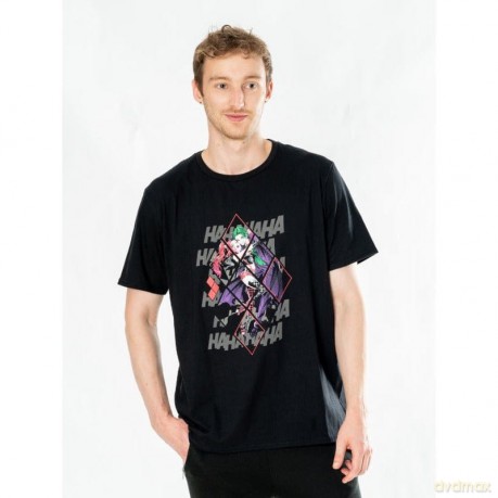 DC Comics T-Shirt Harley Quinn Joker Diamond Size L