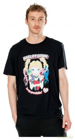 DC T-Shirt Harley Quinn Anime Puddin' Size XL